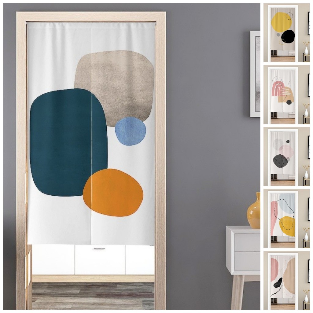 Ins Style Kitchen Door Curtain for Toilet Partition Half Height Doorway ...