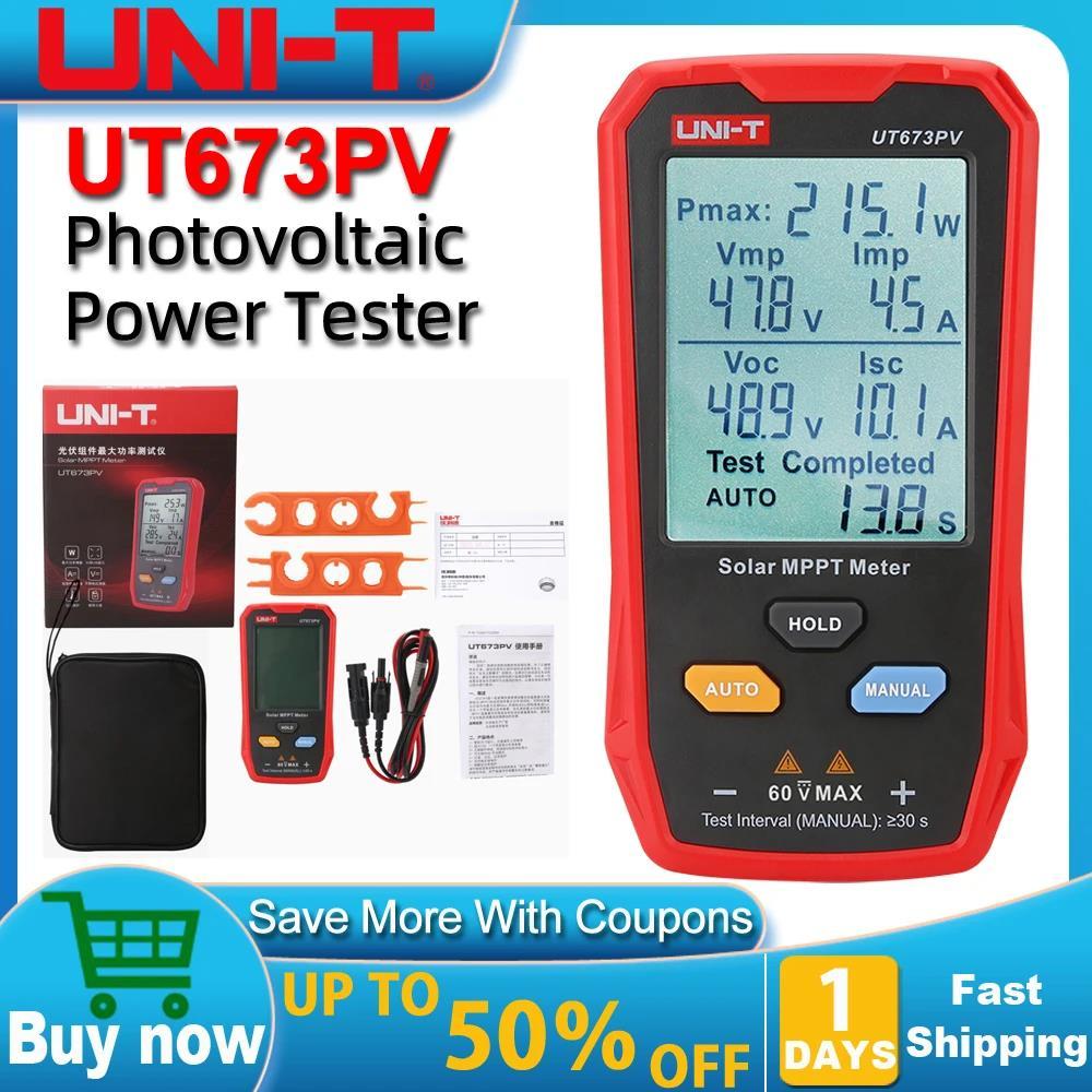 UNI-T UT673PV Solar MPPT Meter 5~800W PV Module Maximum Power Tester ...