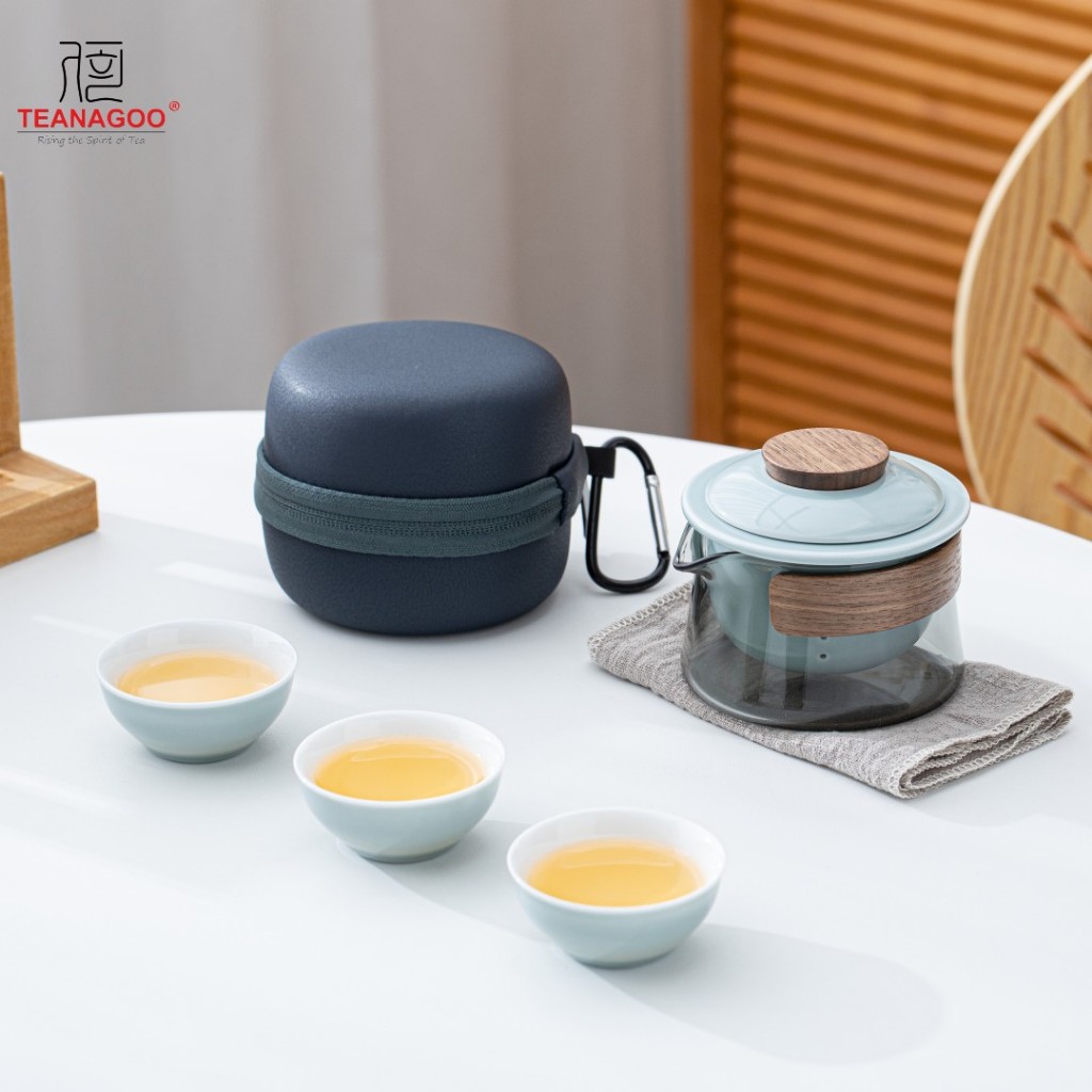 Ceramic tea Coffee Cup Crack Cup Portable Tea Set Outdoor Travel Kung ...