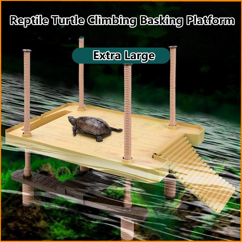 [Kennard] Large Turtle Basking Platform Aquatic Reptile Ramp Dock with ...