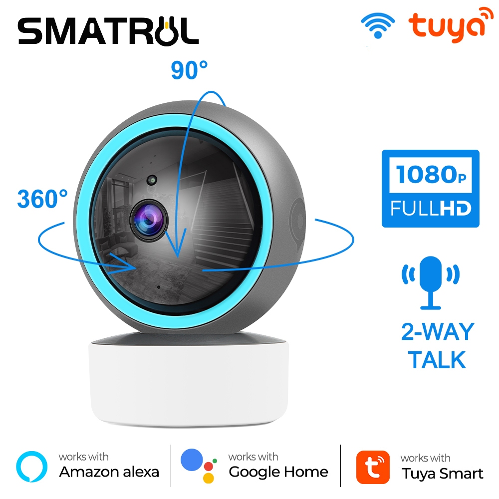 SMATRUL 1080P Tuya Smart Mini Wifi IP Camera Indoor Wireless Security ...