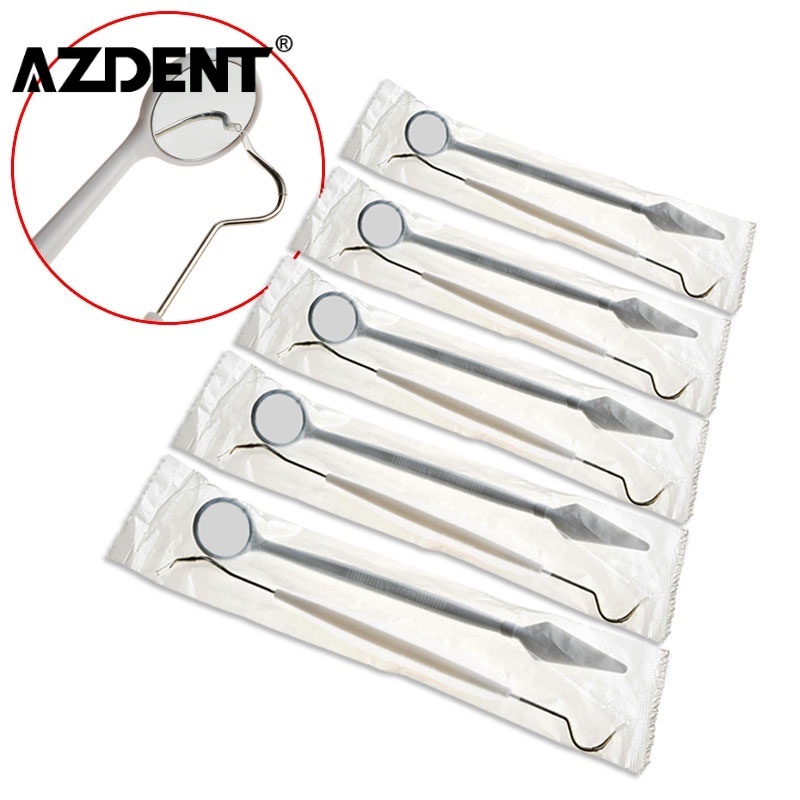 AZDENT Dental Disposable Instrument kit Mirror and Explorer Probe Kit ...