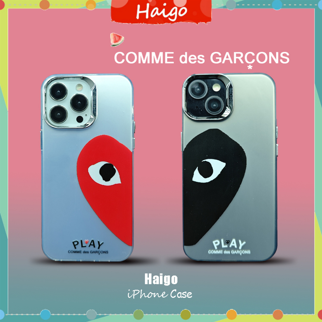 Hard Plastic Phone Case Plating Couple CDG PLAY suitable for iPhone 16 16PRO 16PROMAX 15 15PRO 15PROMAX 14 13 12 Mini 11 PRO MAX 6 6s 7 8plus SE2 X XS XR XSMAX HG8888 Shopee Singapore