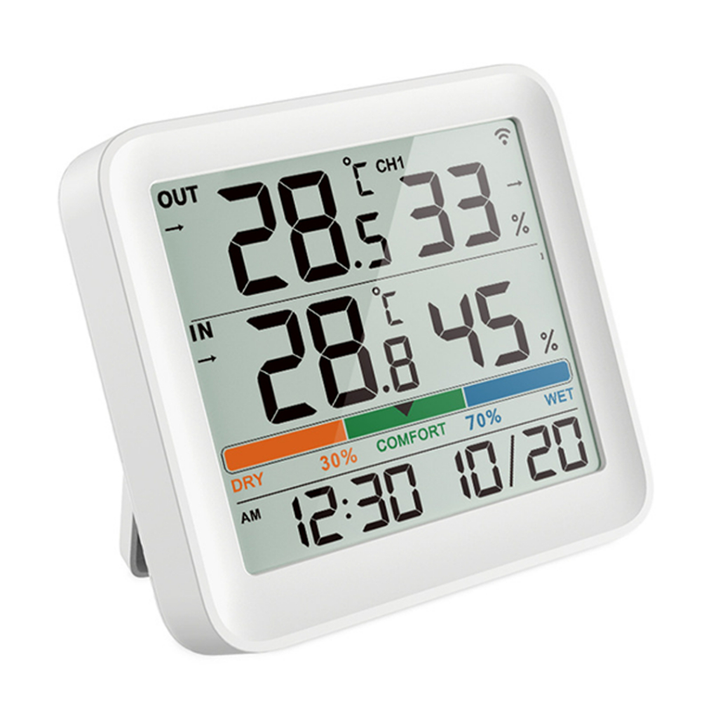 Youpin Mute Temperature Humidity Clock Home Indoor High-Precision Baby ...