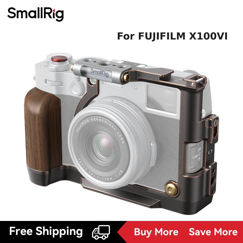 Wooden Camera Side Handle Foto4easy Wooden L-Shape Side Handle Grip For Fujifilm X-M5 Camera - Quick Release Arca-Swiss Plate - Black Fujifilm X-m5 Grip - View #10