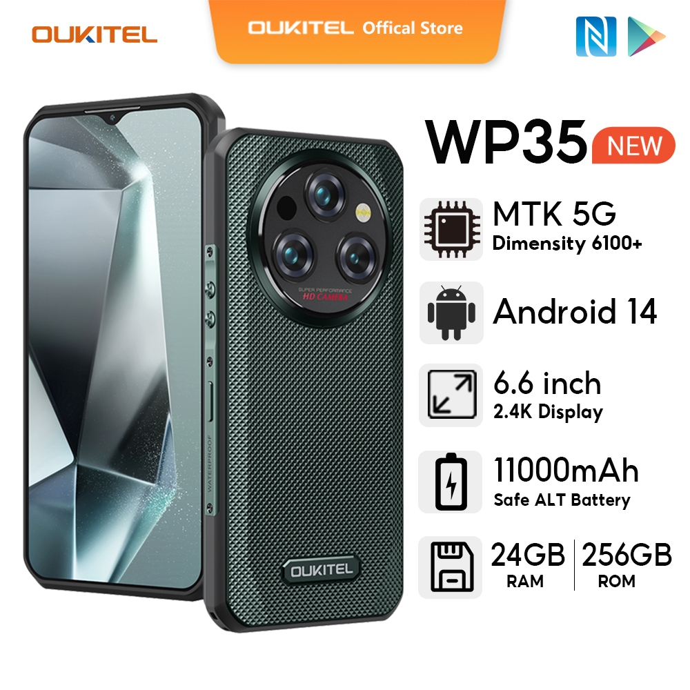 OUKITEL WP35 Android14 5G simフリー スマホ 本体 24GB RAM