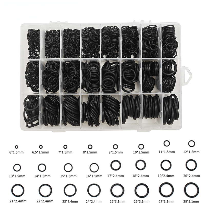 250PCS/1200PCS Sealing ring Rubber O-ring waterproof 32 Sizes Universal ...