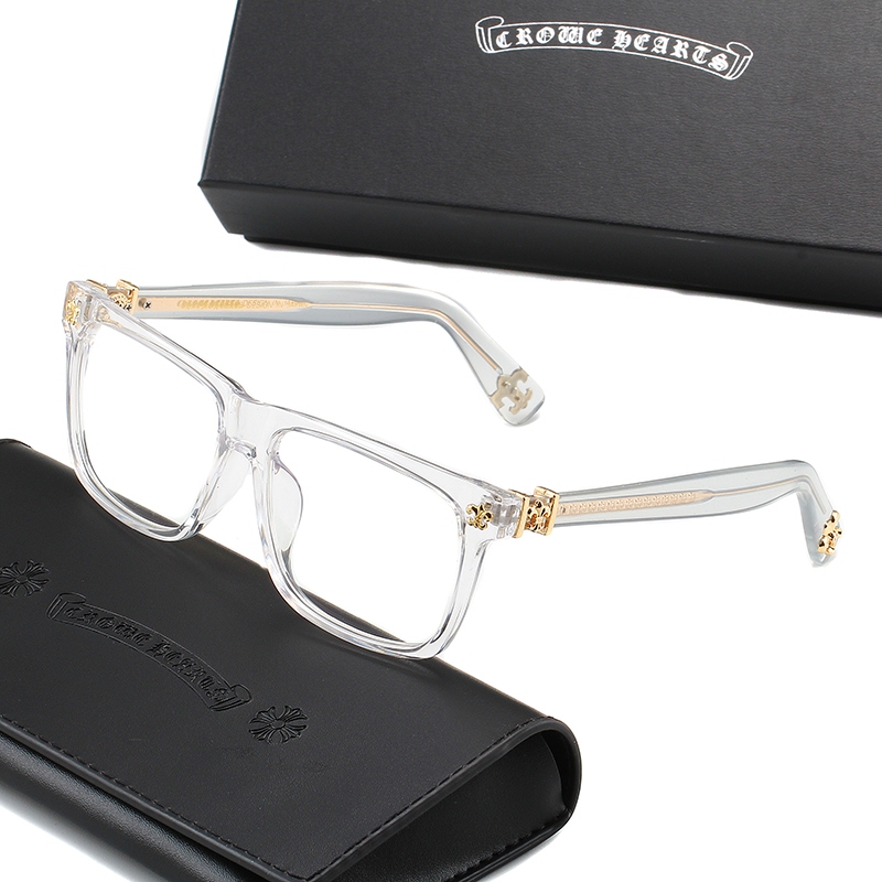 Chrome Hearts New Men's and Women's Square Flat Lens Eyeglass Frame ...