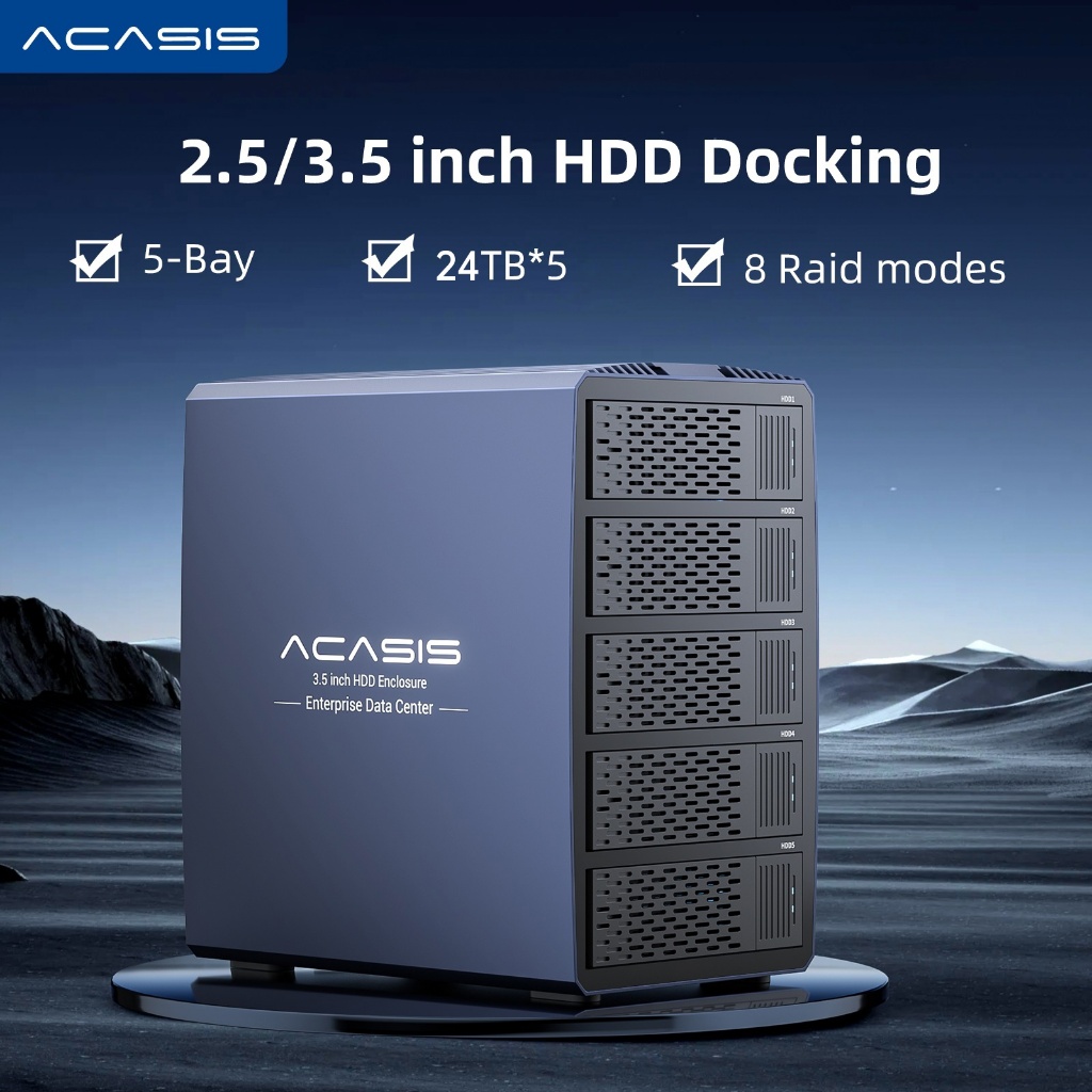 ACASIS 2.5/3.5-Inch SATA Disk Array Box USB3.0 SATA Disk Array Box ...