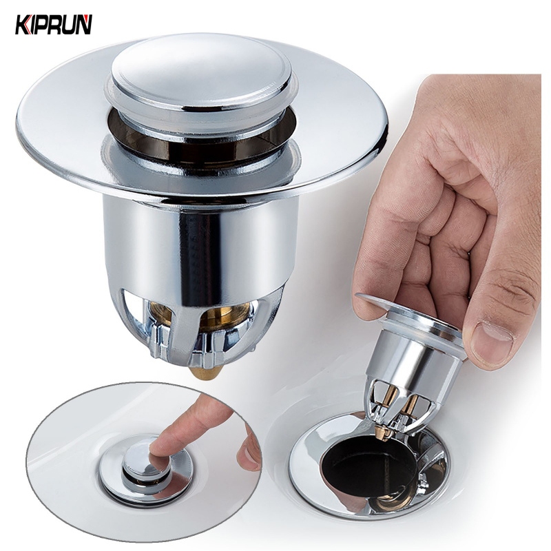 KIPRUN Sink Strainer, Universal Sink Plug Drain Basin, Pop up