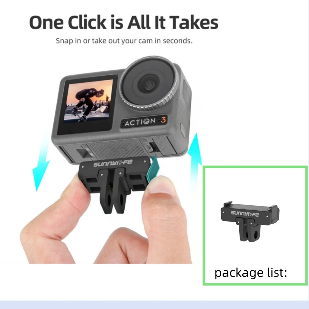 thumbnail image 2 of 180° Rotatable Magnetic Adapter Mount For DJI Osmo Nano/360... 2 of 11