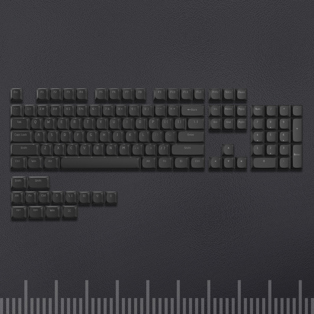 XVX Low Profile/Uniform Profile Double-Shot Keycap Set (118-Key ...