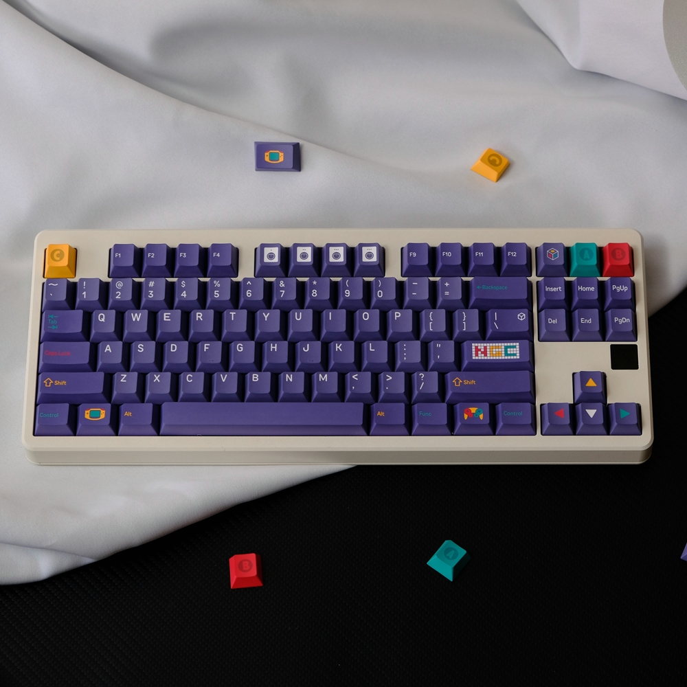 151 Keys NINTENDO GAMECUBE Theme Keycaps Set Cherry Profile NGC Cool Keycap PBT Dye Sublimation