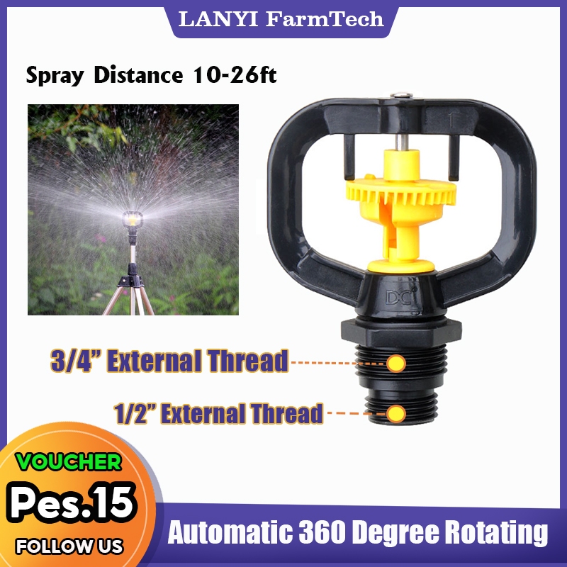 Automatic 360 Degree Rotating Sprinkler 1/2