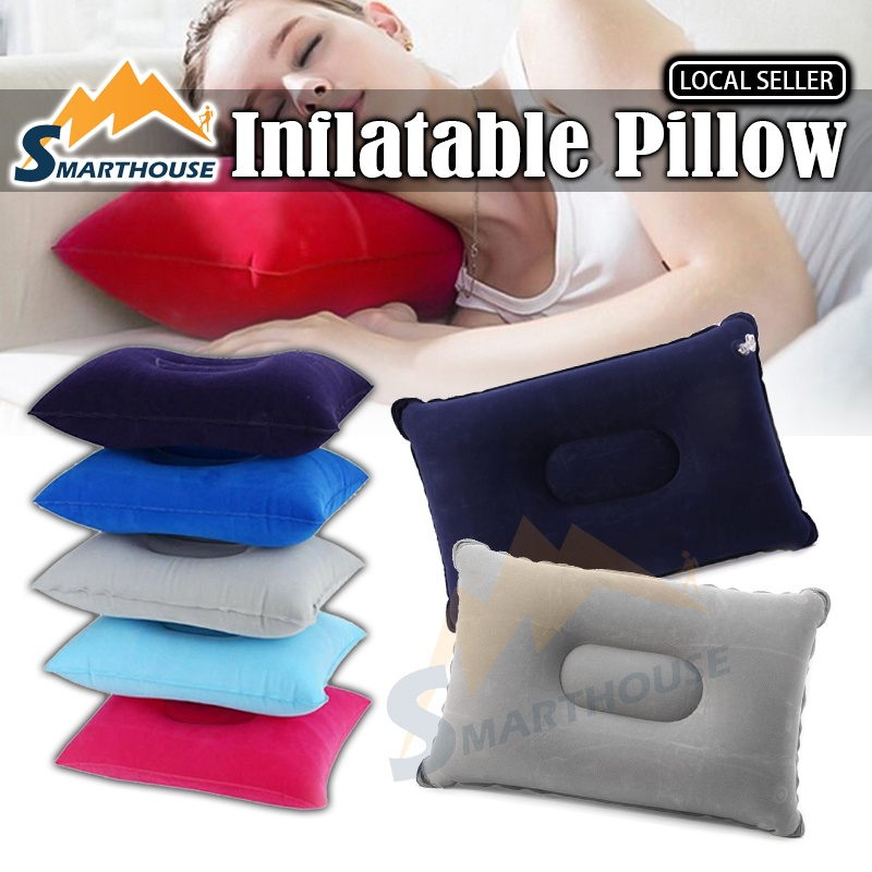 PVC Inflatable Pillow Neck Pillow Outdoor Travel Camping Pillow ...