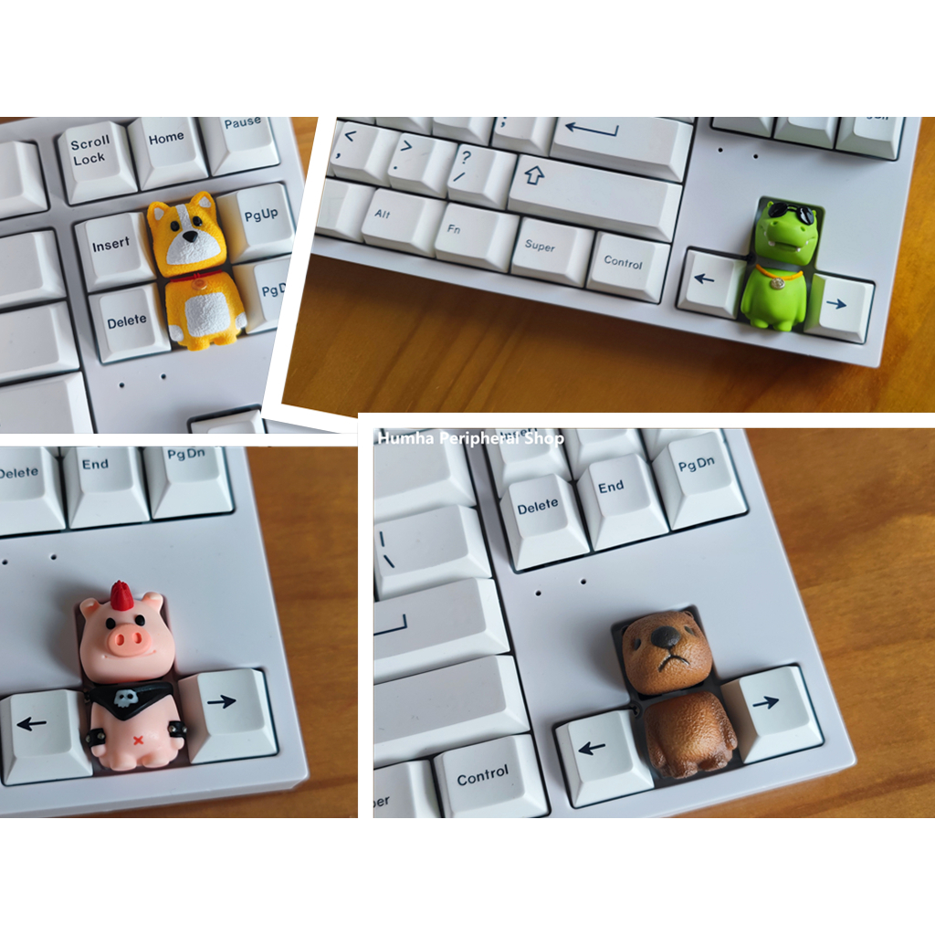 Humha artisan keycap Animal Party keycap Hand made Resin keycap ...