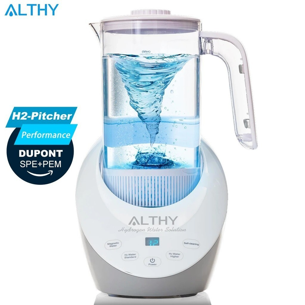 ALTHY Hydrogen Water Pitcher Generator Machine Jug SPE PEM Technology ...