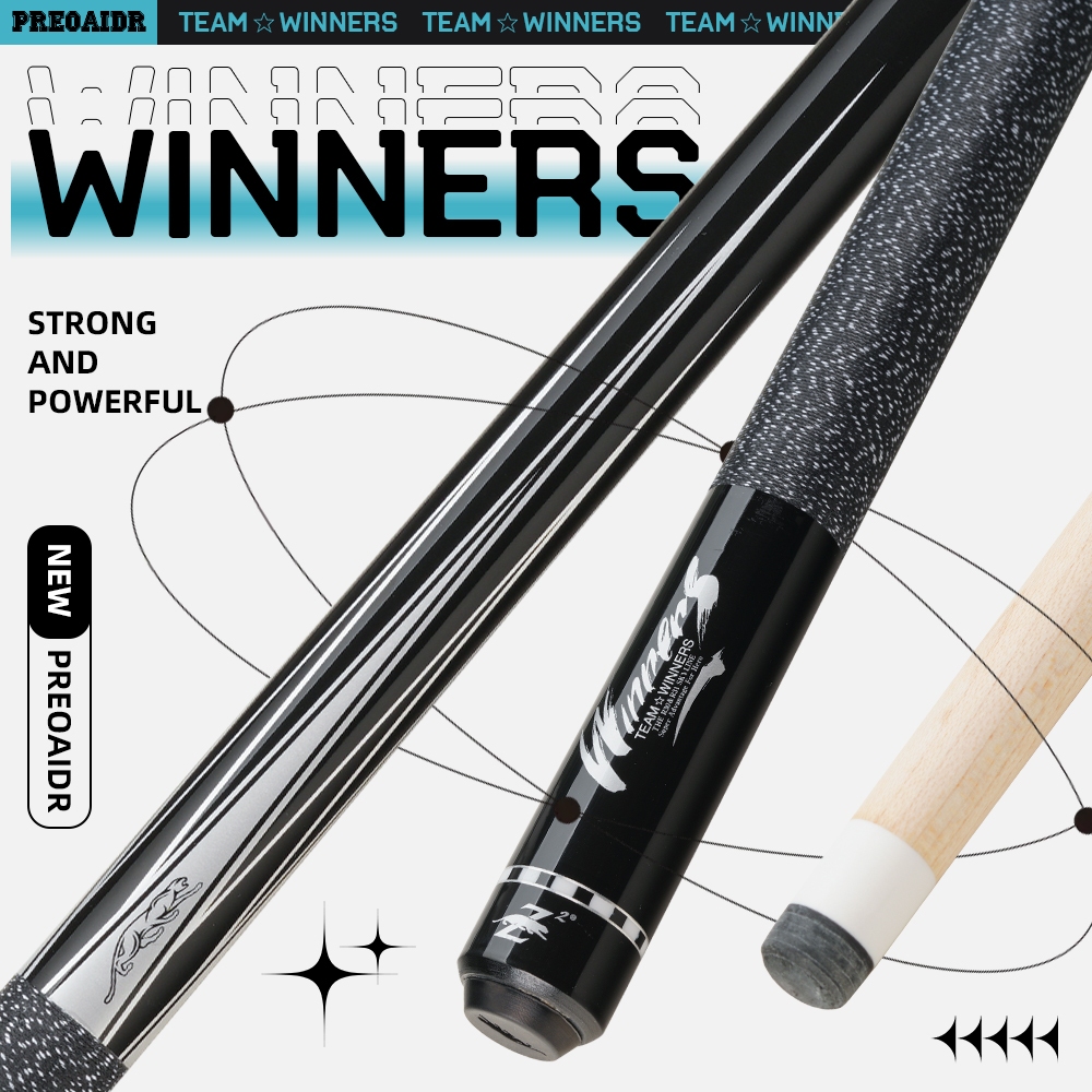 Billiard Cue PREOAIDR 3142 WC Billiard Pool Cue 11.5mm 13mm Tip Uni ...