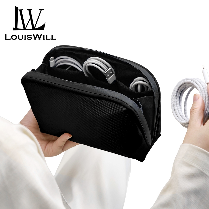LouisWill Digital Storage Bag Travel Organizer Electronic Gadget Bag ...