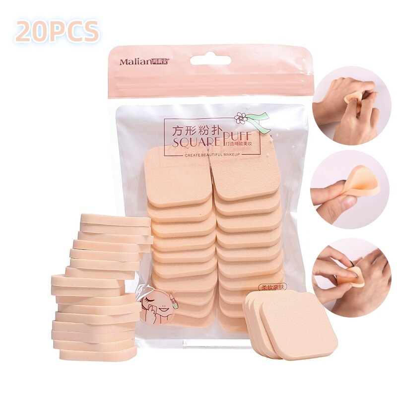 20pcs Wet And Dry Use Makeup Sponge Powder Puff Foundation Cosmetic ...