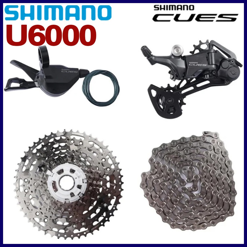 SHIMANO CUES 11 Speed Groupset U6000 Shifter Rear Derailleur LG400 Cassette LG500 Chain For MTB Bike Shopee Singapore