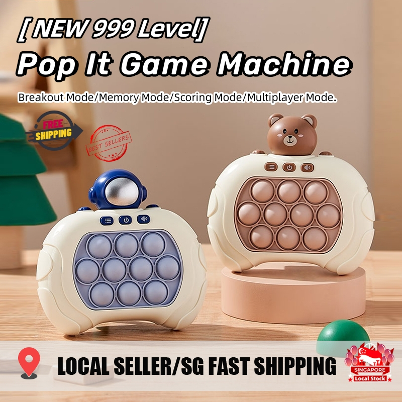 Sg Stock Pop It Game Machine Quick Push Bubbles Game Speed Pass Pop-it 