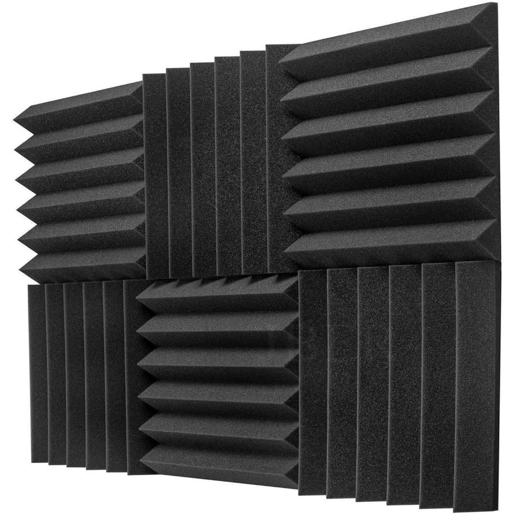 6PCS 5cm Thick Wedge Eco-friendly Soundproof Acoustic Sponge Foam ...