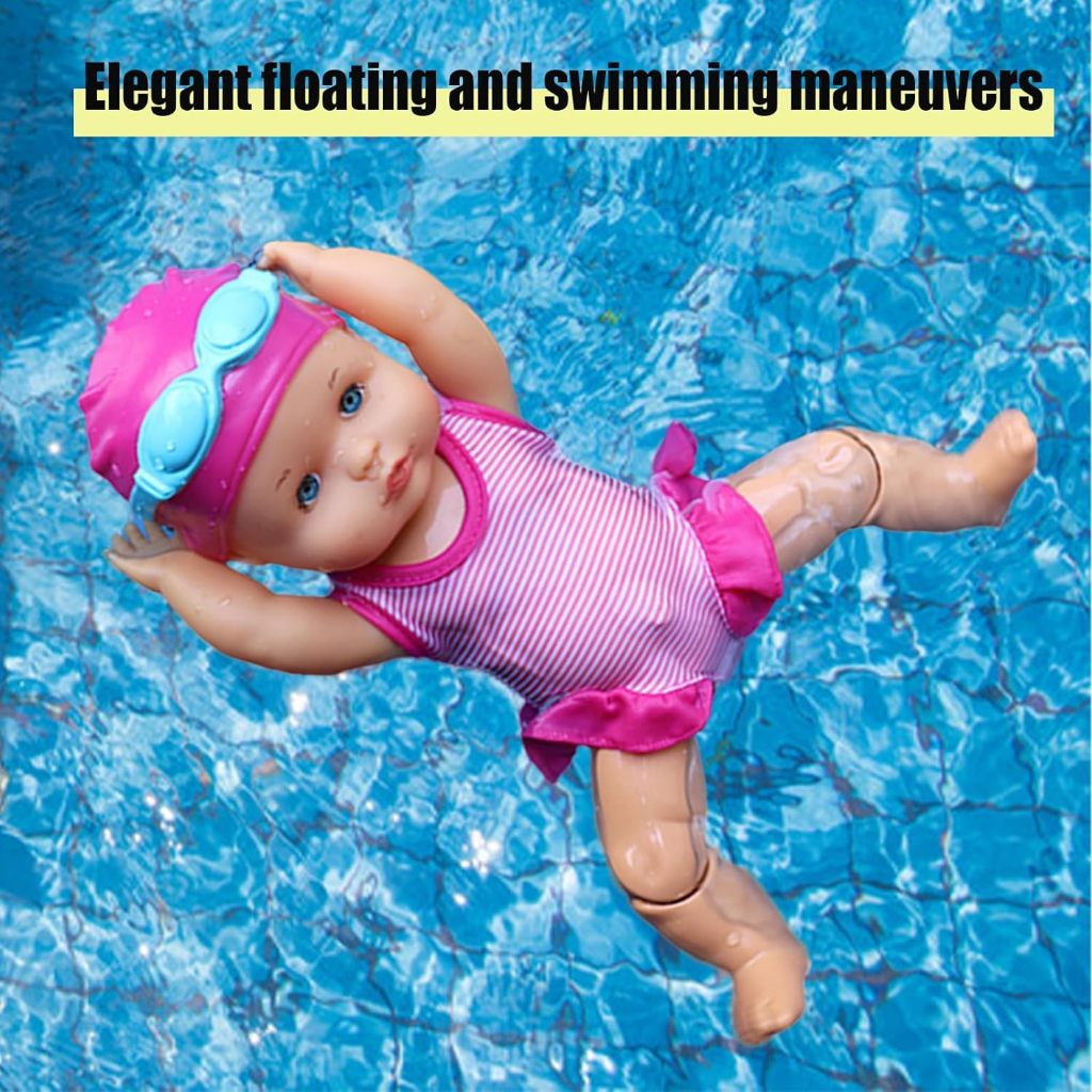 thumbnail image 2 of Swimming Baby Doll Water Baby Doll,Waterproof Swimmer Doll Swimming Baby Doll Waterproof Kids Bathroom Bath Toy Bathtub Girls Birthday Gift 2 of 12
