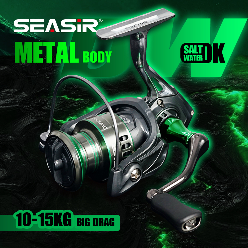 Free Shipping For FreshSalt Water Sea Fishing Spinning Reel Carp