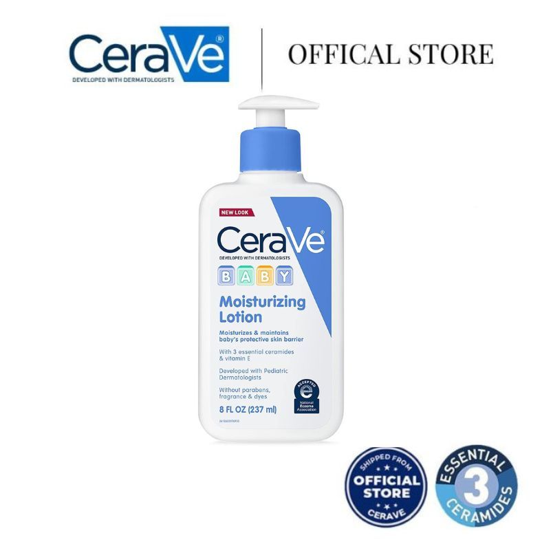 Cerave Baby Moisturizing Lotion Moisturizes & maintainsbaby's ...