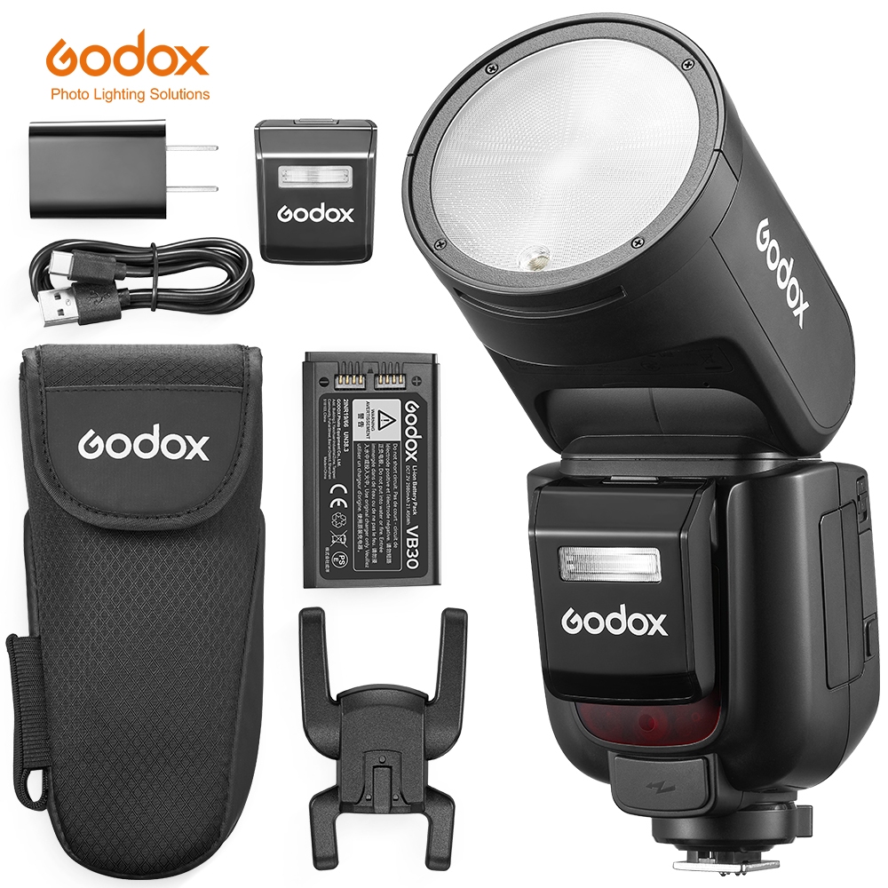 Godox V1 Pro V1Pro TTL Li-ion Round Head Camera Flash Wireless ...