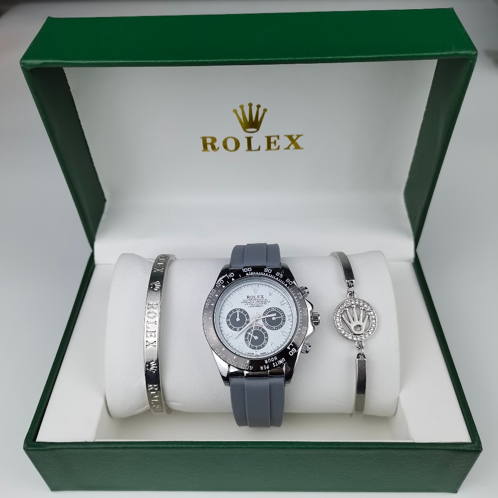 Rolex New Product Universe Chronograph Daytona Series Quartz Movement Men s Business Watch Swiss Fashion Watch Gift Box Set 3 Piece Set