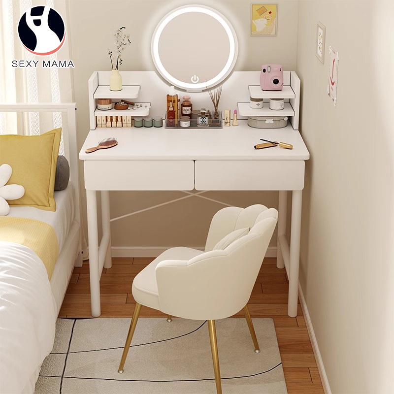 (SG STOCK) Makeup table Makeup mirror Dressing table bedroom Small ...