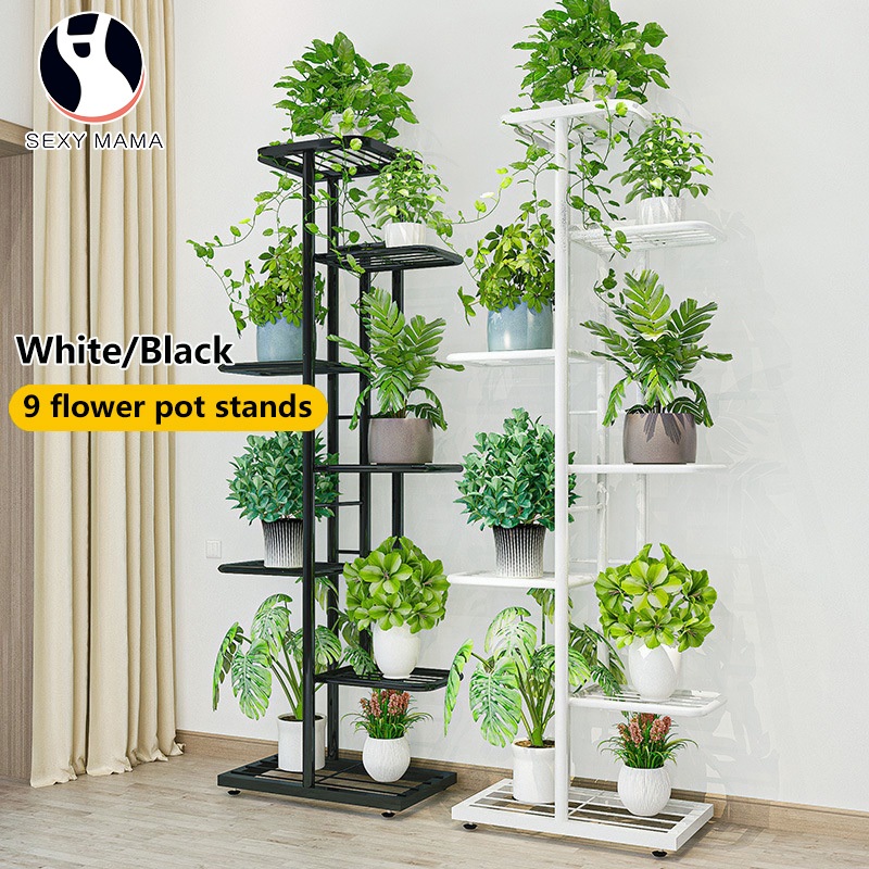 Spot plant rack with pulley flower pot rack flower rack multi-layer ...