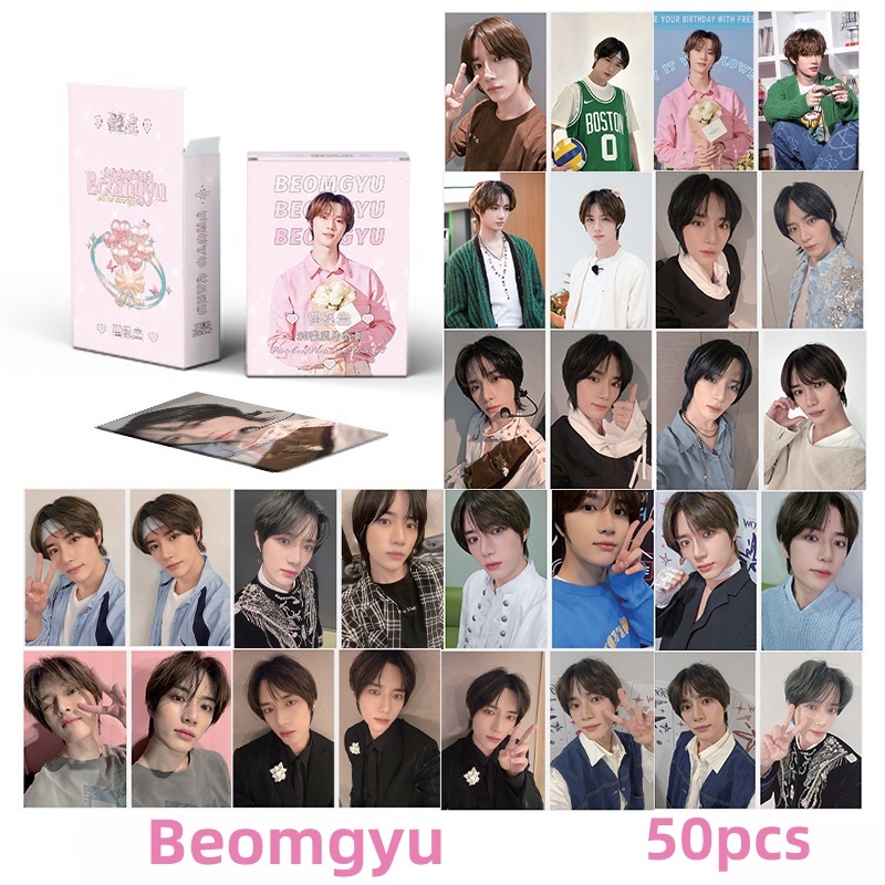 55 Fotocartas TXT Bank – Postales Oficiosas De Soobin, Beomgyu, Yeonjun Y Taehyun Para Fans (Moa)