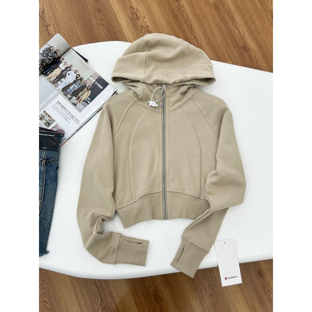 Lululemon Scuba Full Zip Cropped Hoodie 8Color Shopee Singapore