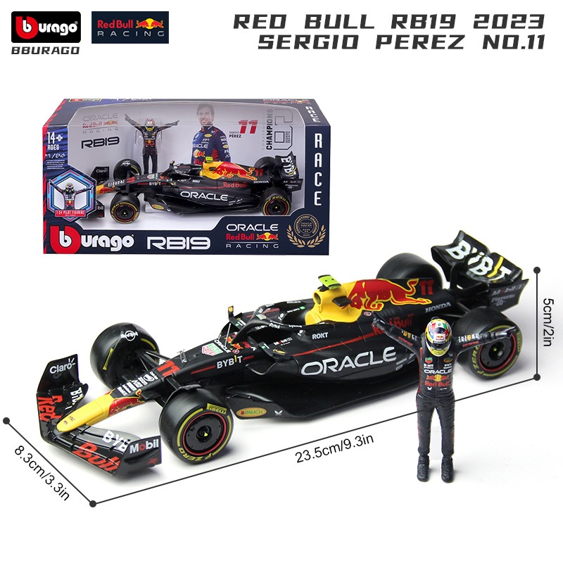 Bburago 1:24 2023 Red Bull Rb19#1 Max Verstappen Mercedes