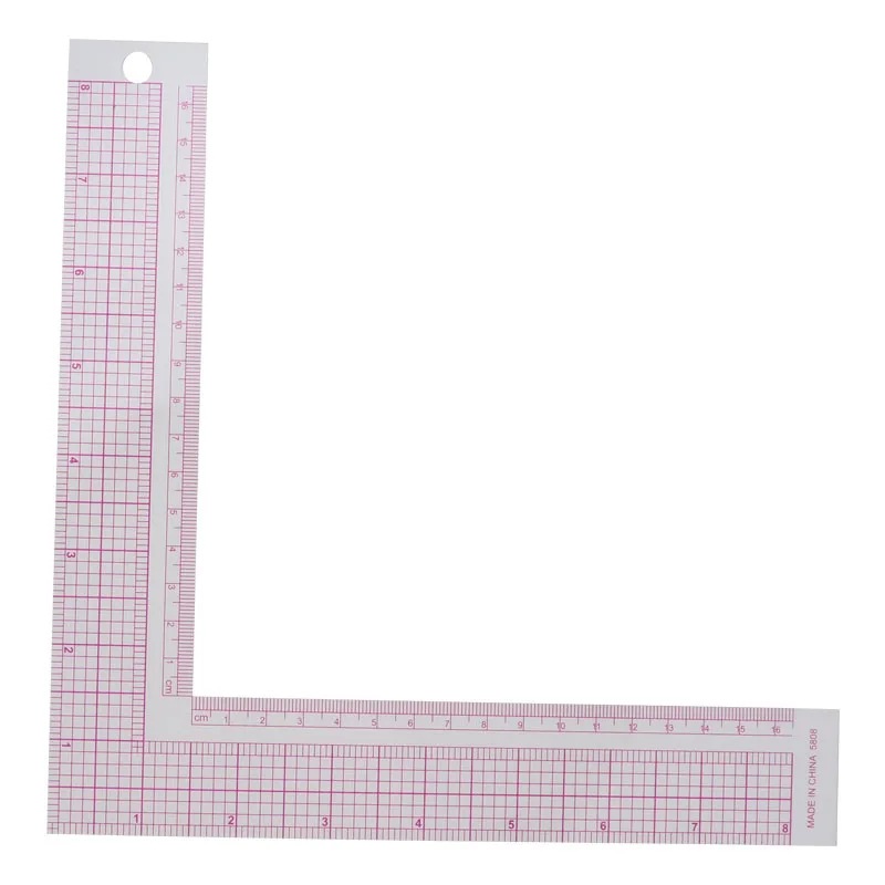 1PC Clothing Cutting Ruler L-shaped Right Angle Scale Ruler DIY ...