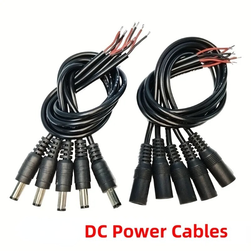 10pcs DC Power Cables Male Female Cable Wire Connector For 3528 5050 ...