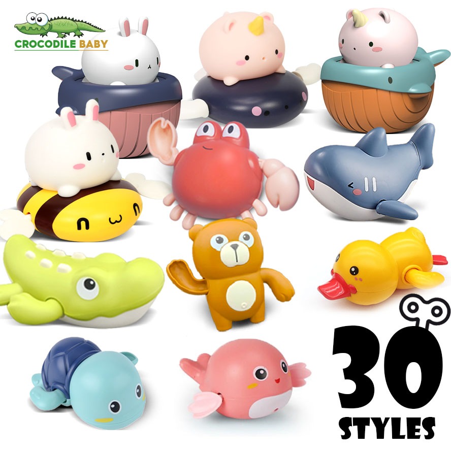 Kids Bath Toys swimming toys tub Wind Up Float toy Pool Bathroom