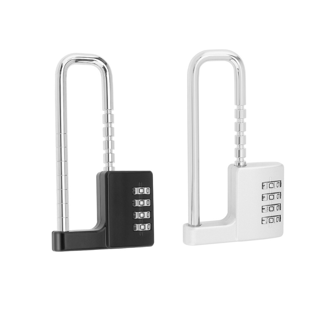 Lock Extra Long Padlock 4 DIGIT Combination Lock Heavy Duty Outdoor ...