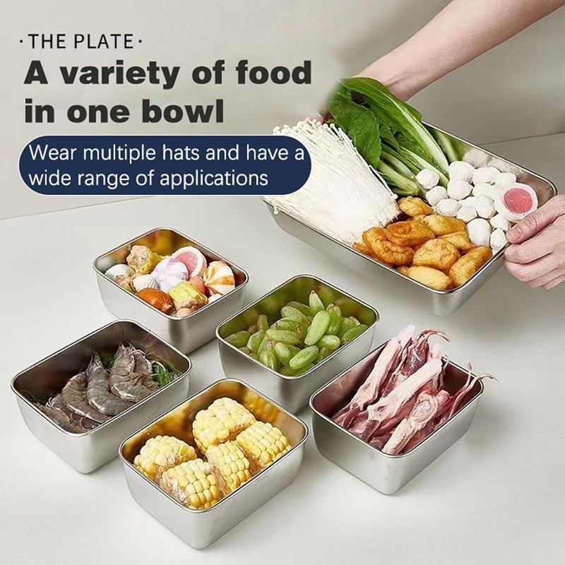 8 PCS Food Container Stackable Freezer Organizer Freezer Layer Storage ...