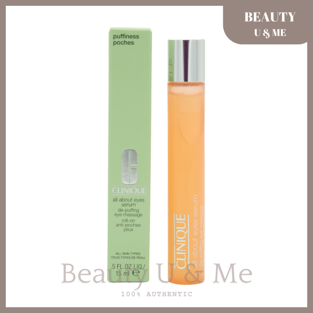 CLINIQUE All About Eyes Serum De-Puffing Eye Massage 15ml | Shopee ...