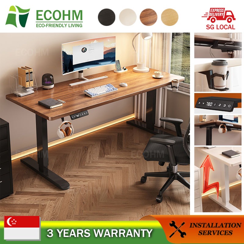 Adjustable Desk 80cm Adjustable Small House Standing Desk 3 Memory ...