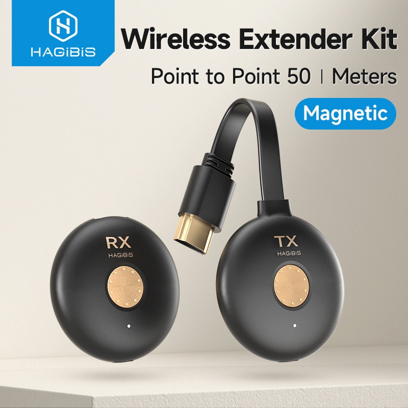 Hagibis Wireless HDMI-compatible Transmitter and Receiver Extender Kit ...