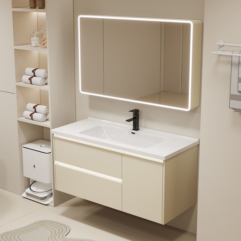 Vanity cabinet bathroom Cabinet Set Basin Cabinet with Mirror Cabinet ...