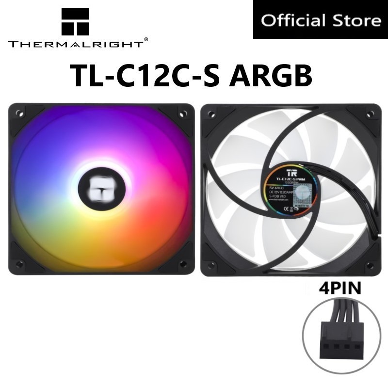 Thermalright TL-C12C-S ARGB Chassis Fan CPU Fan 120mm Case Fan Cooler ...