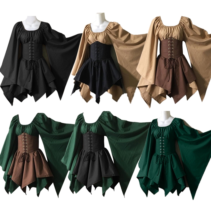 ignite evening dresses canada Women's Fashion Fairy Fairy Elf Dress Medieval Robe Retro Renaissance –  vikingshields main image 1