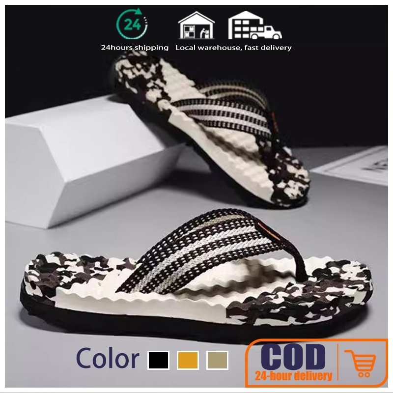 Slippers Men s Slippers Beach Slippers Fashionable Trendy New Style Flip Flops Bathroom Indoor Outdoor Anti Slip Wear Resistant High Qu Shopee Singapore