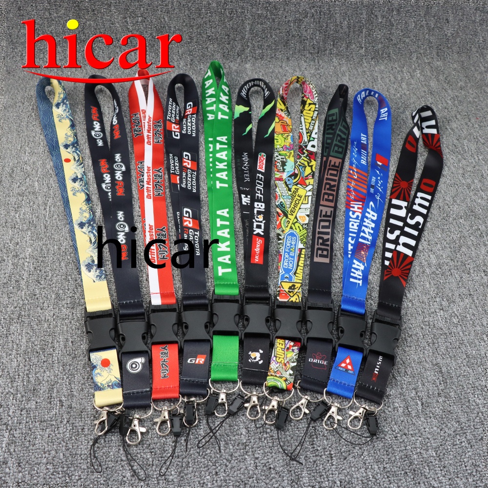 New LOGO CAR Racing Lanyard JDM Neck Lanyards Keychains For Car Keys ...